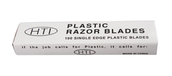 PLASTIC RAZOR BLADES - 100/box - V10577